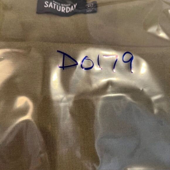 Kate Spade Saturday Boat Neck Tee in Deep Olive Short Sleeve Cotton Size XS - Picture 8 of 8